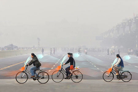 Антисмоговый велосипед создали в&nbsp;Китае