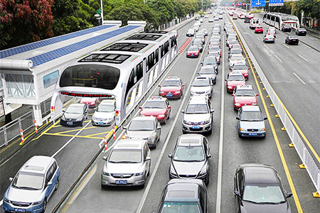 В Китае презентовали автобус будущего