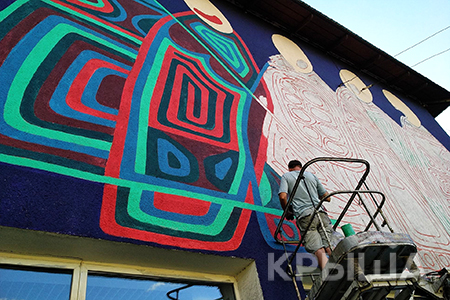 В Алматы распишут восемь фасадов