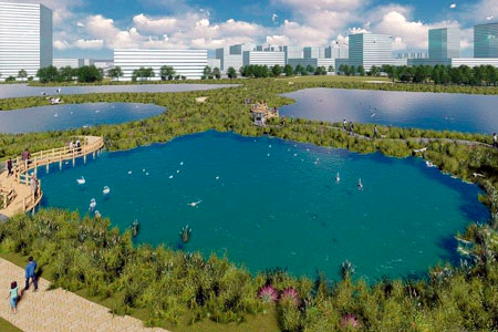 Как будет выглядеть природный парк на&nbsp;озере Талдыколь в&nbsp;Нур-Султане