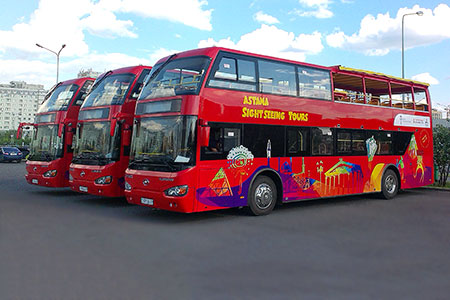 В Астане запустили экскурсионные автобусы