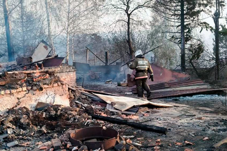 В&nbsp;Риддере сгорело 35&nbsp;жилых домов