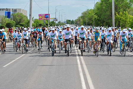 Сезон велопробегов откроется в Алматы 10 апреля