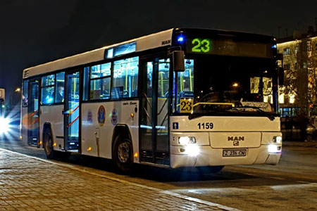 Ночные автобусные маршруты внедрят в Астане