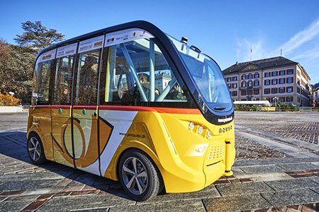 В Швейцарии появились первые автобусы без водителей