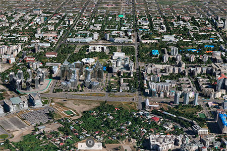 В Алматы запущена трёхмерная геоинформационная система