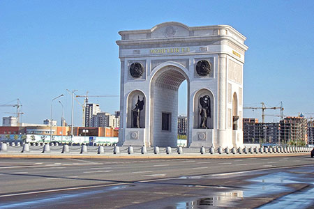 На Триумфальной арке в Астане откроют обзорную площадку