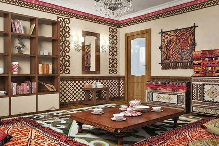 Этнический стиль в интерьере — Заказать дизайн квартиры дома Киев
